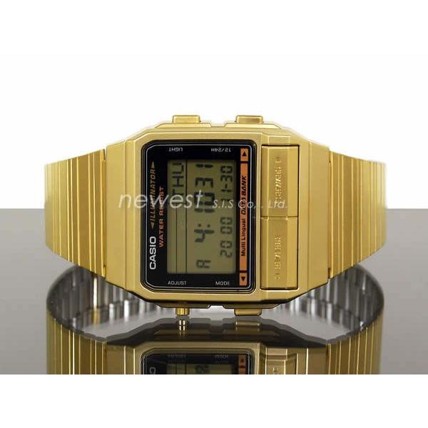 CASIO カシオ 腕時計 DATA BANK データバンク DB-380G-1 ゴールド 海外 