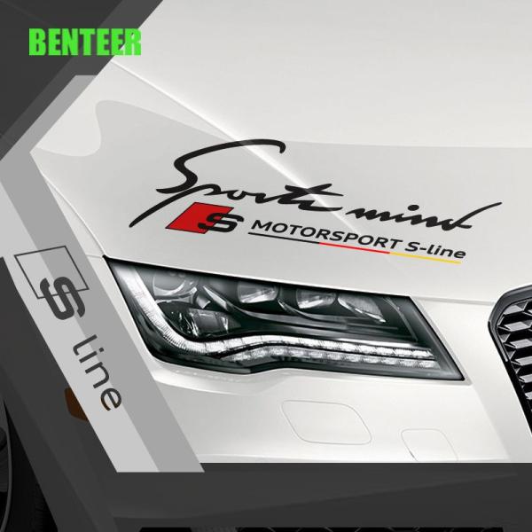 アウディ ステッカー ヘッドライト ロゴ RS Sline Audi h00369