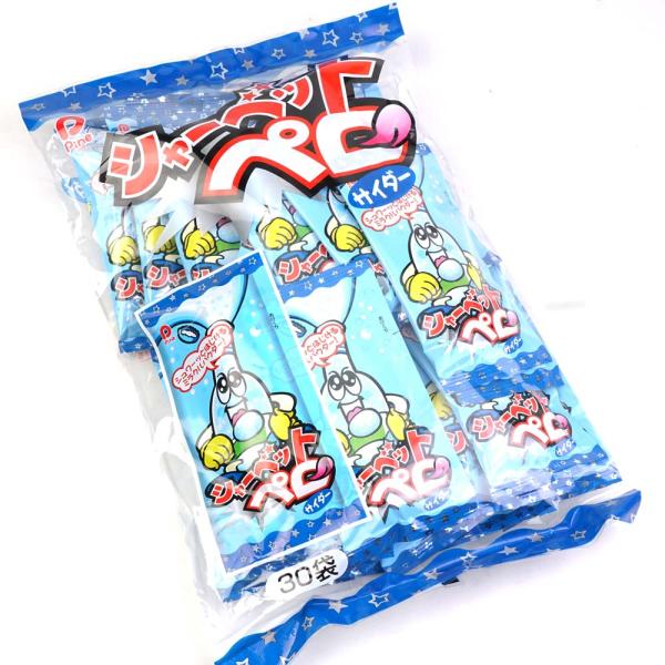 シャーベットペロ サイダー味 12ｇ入×30個 パイン（株） メーカー再生品 - 飴、ソフトキャンディ