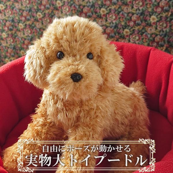 トイプードル ぬいぐるみ 犬 リアル | 実物大 ポーズが変えられる