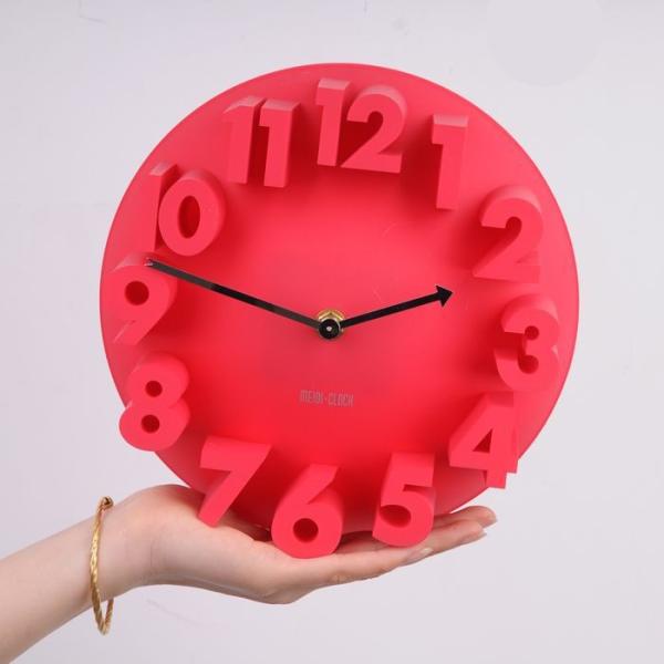 MEIDI-CLOCK] 立体 3D WALL CLOCK ナンバー ラウンド ウォールクロック 掛け時計 北欧デザイン アート インテリア おしゃれ  壁掛け [レッド] /【Buyee】 Buyee - Japanese Proxy Service | Buy from Japan!