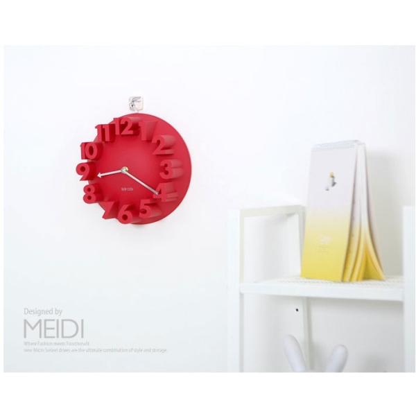 MEIDI-CLOCK] 立体 3D WALL CLOCK ナンバー ラウンド ウォールクロック 掛け時計 北欧デザイン アート インテリア おしゃれ  壁掛け [レッド] /【Buyee】 Buyee - Japanese Proxy Service | Buy from Japan!