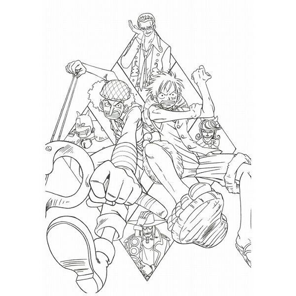 絶版本・入手困難）韓国語のぬりえ本 ワンピース ONE PIECE
