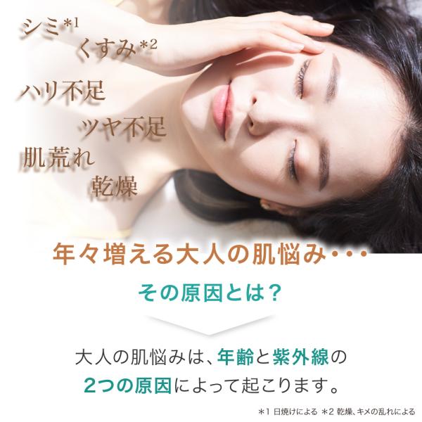 ジェル トラネキサム酸2％配合、Wの薬用成分美白オールインワン