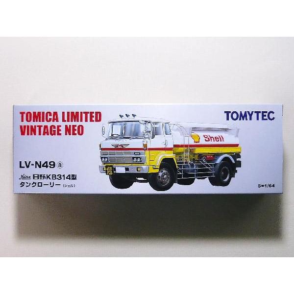 TOMICA LIMITED VINTAGE NEO☆トミカ リミテッド ヴィンテージ ネオ LV-N49a 日野 KB314型 タンクローリー ( シェル) 1/64 SCALE /【Buyee】