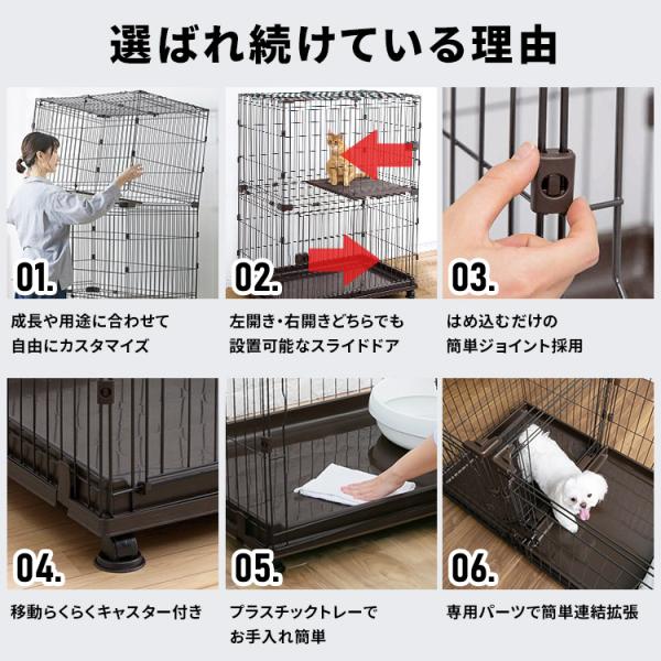 犬、猫、ペットトイレトレーニングセット サークル、ケージ IRIS OHYAMA 犬 ケージ サークル ペットサークル 犬用 ペット