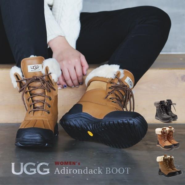 UGG ブーツ アグ レザーブーツ ウィンターブーツ レディース 靴 スノー