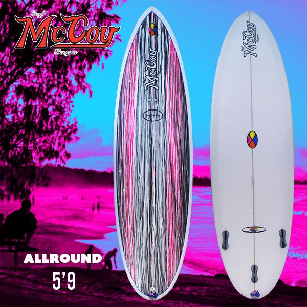 McCoy All Round Nugget あかる マッコイ サーフボード 5'8