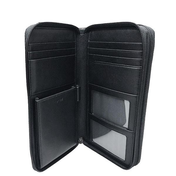 TUMI 長財布 トゥミ クラッチバッグ トラベルウォレット 本革 レザー