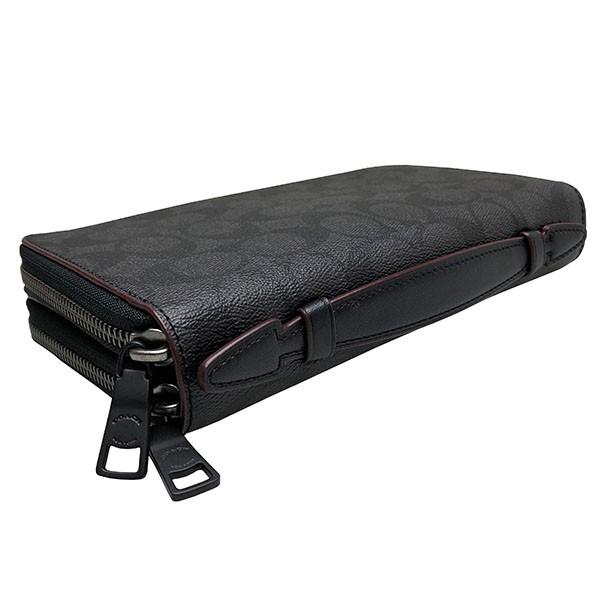 【新品タグ付】COACH オーガナイザー クラッチバッグ トラベルウォレット コーチ メンズ 長財布 COACH トラベル ウォレット オーガナイザー