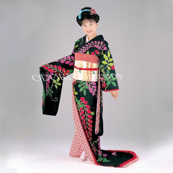 振袖 裾引き 着物 日本舞踊 大衆演劇（裾引き お引きずり 踊り