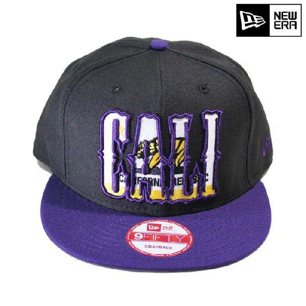 NEW ERA SNAP BACK CAP -CALIFORNIA- 【BLACK】 ニューエラ スナップ