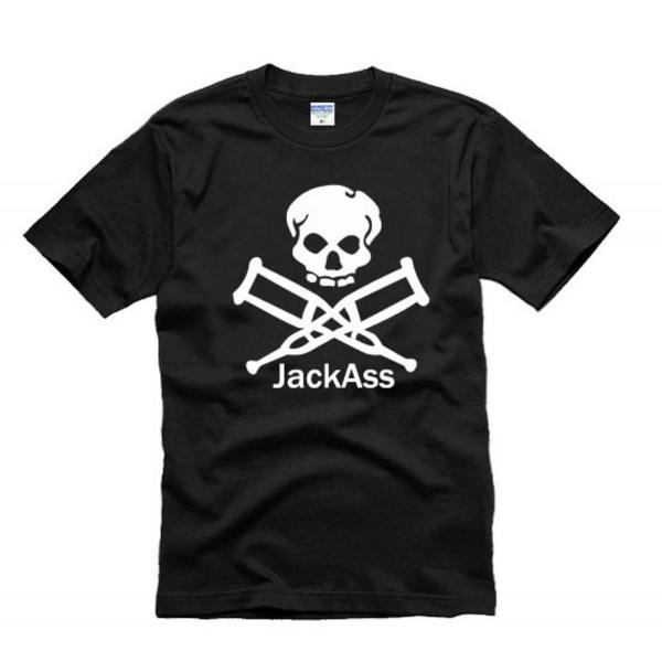jackass（ジャッカス）半袖Tシャツ（ブラック） スカル ドクロ