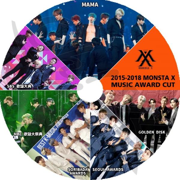 K-POP DVD MONSTA X CUT 2015-2018 MUSIC Awards Melon/MAMA/SBS/MBC