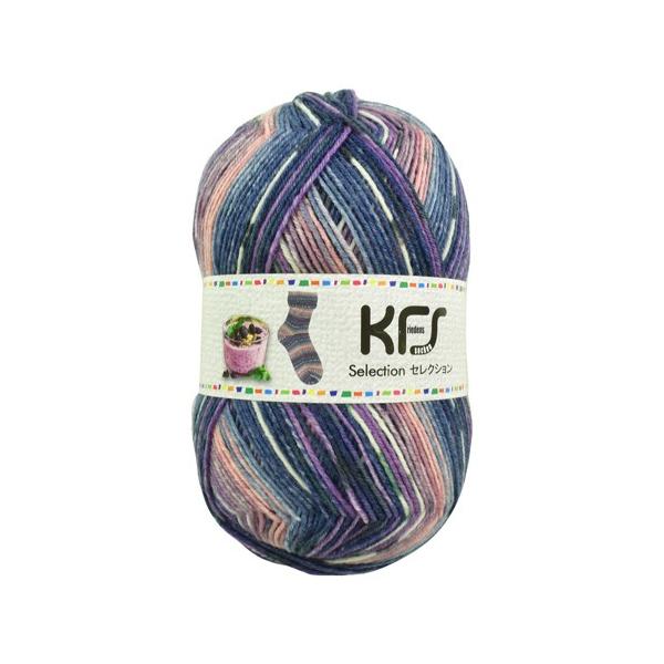 毛糸 Opal-オパール- KFSセレクション 4ply/4本撚り KFS158.ベリースムージー/ブルー×ピンク系カラー (H)_5bj  /【Buyee】