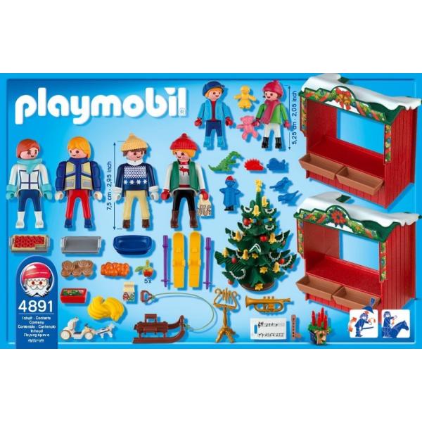 PLAYMOBIL(プレイモービル) 4891 クリスマス マーケット 並行輸入品 