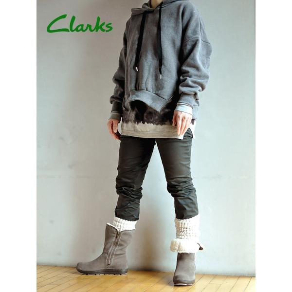 クラークス 744F GESS Clarks Nelia Net GTX 内張りのボアがオシャレな 
