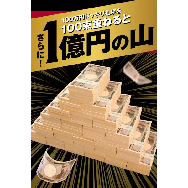 ダミー紙幣100万円札束 100枚すべて印刷 金融機関共通帯封 3束 新品