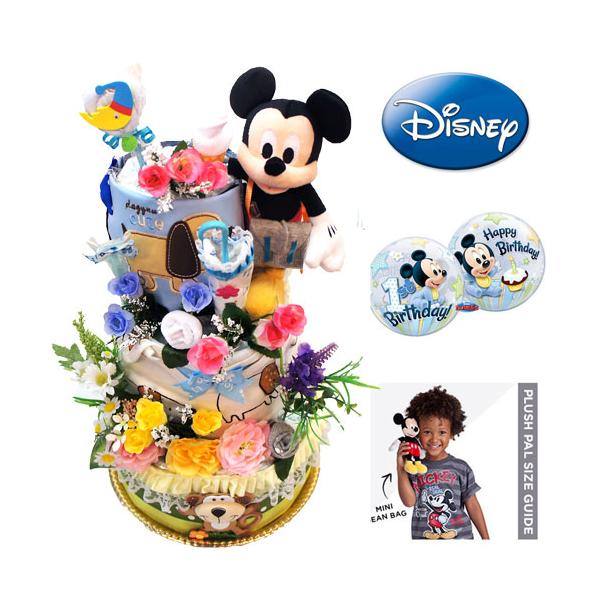 おむつケーキ ディズニー 出産祝い ミッキーマウス (US Disney Store