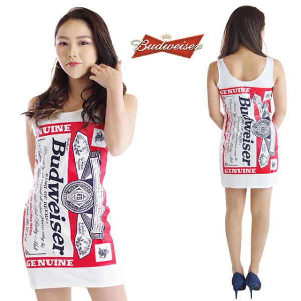 バドワイザー クルーワンピース ホワイト バドガール コスプレ レースクイーン Budweiser S M L XL bw-op-wht  /【Buyee】 Buyee - Japanese Proxy Service | Buy from Japan!