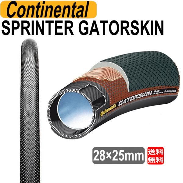 Continental Sprinter 22 mm チューブラータイヤ&テープ CONTINENTAL