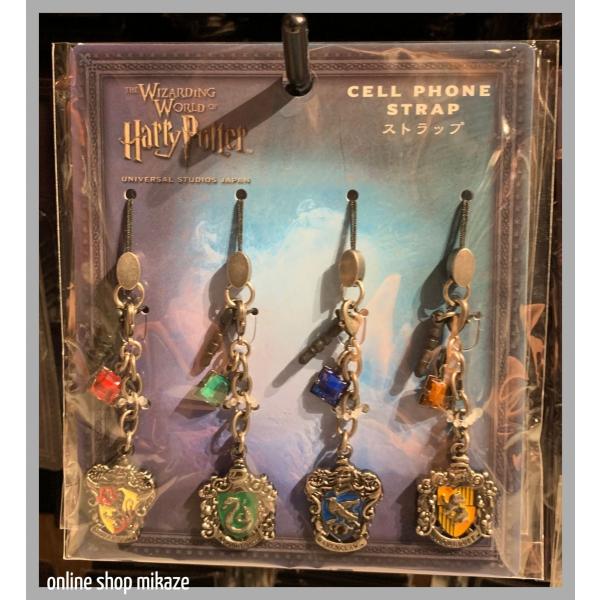 USJ ハリーポッター ストラップ 4個セット 寮シンボル お土産 グッズ