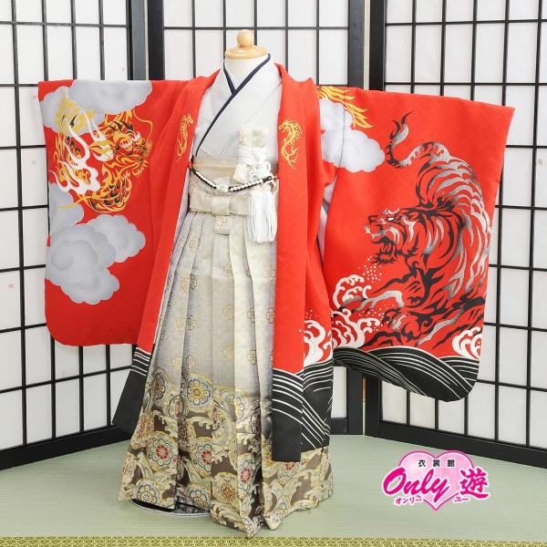 七五三 5歳 粘り強 新品 羽織 袴着物セット 108～115cm限定 NO21235