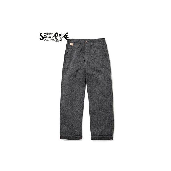 シュガーケーン ワークパンツ エンジニア SUGAR CANE 9oz. BLACK