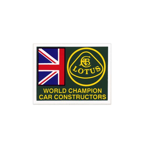 販売 lotus world champions ステッカー