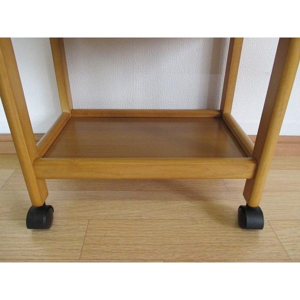 キッチンワゴン 木製 3段 キャスター付き 引き出し付き キッチン収納