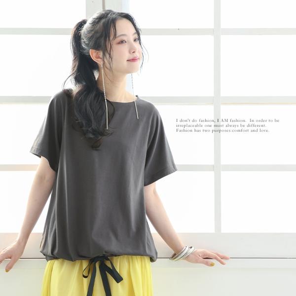tシャツ リボンアレンジ切替Tシャツ レディース リボンアレンジ切替Tシャツ | OSMOSIS loaf