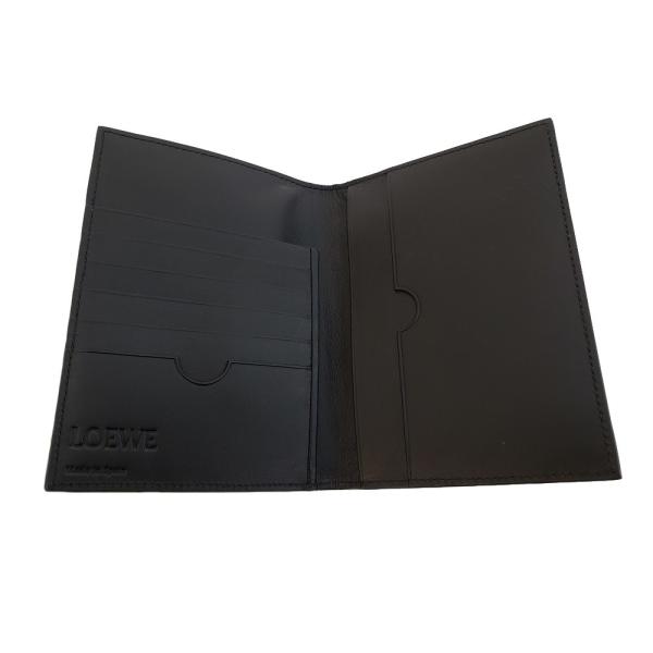 未使用品】 LOEWE 【ロエベ】 リネン レザー パスポートケース/カード 