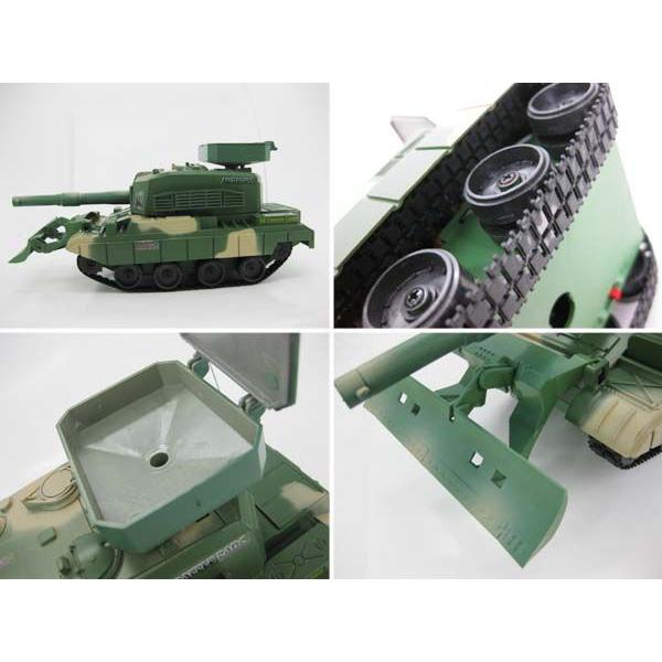 RCラジコン戦車BB弾発射装置搭載 迷彩緑###戦車3883B-GR