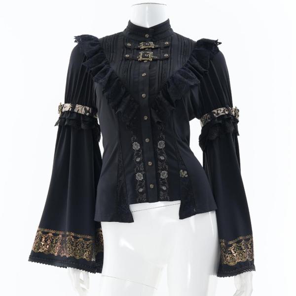 公*o様 Larme d’Alice バックル2WAYブラウス 黒色 ozzon Larme d'Alice バックル2WAYブラウス/【Buyee】