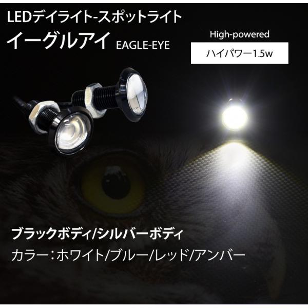 LED スポットライト 23mm イーグルアイ 薄型 デイライト ホワイト