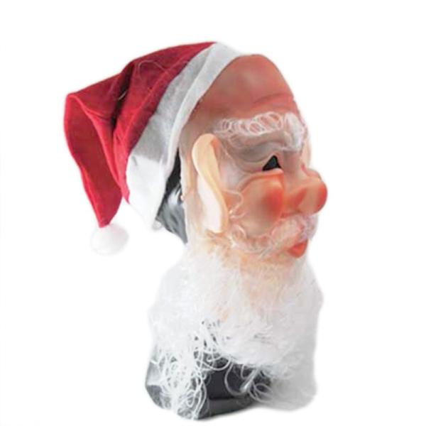 サンタ サンタクロース マスク お面 「SANTA RUBBER MASK」 仮装