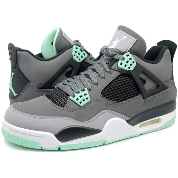 NIKE AIR JORDAN 4 RETRO GREEN GLOW GREY/BLACK/GREEN ナイキ エア