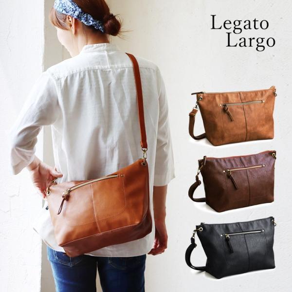 レガートラルゴ) Legato Largo ショルダー バッグ PUレザー レディース