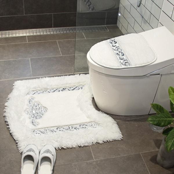 トイレマット 高級ブランド エクラ2 トイレマット ゴールド シルバー