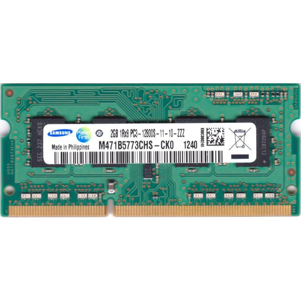 SAMSUNG PC3-12800S (DDR3-1600) 2GB SO-DIMM 204pin ノートパソコン用メモリ  型番：M471B5773CHS-CK0 両面実装 (1Rx8) /【Buyee】