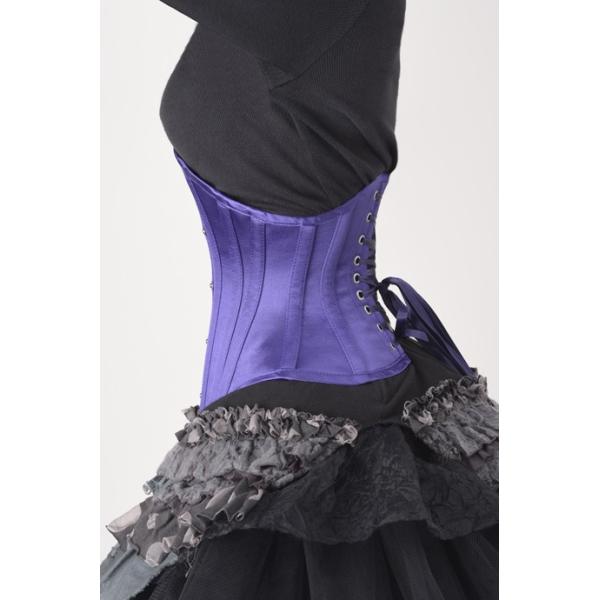 ピュアワン　P.C.W 砂時計型コルセット　ブラック 砂時計型オーバーバスト（ピュアワン コルセット ワークス P.C.W