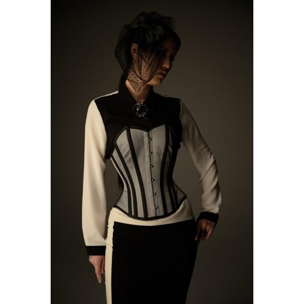 ピュアワンP.C.W 砂時計型コルセットブラック