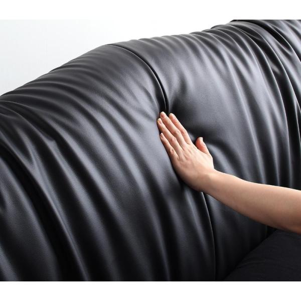 ダブルベッド 高級レザーベッド ブラック 黒 マットレス付き