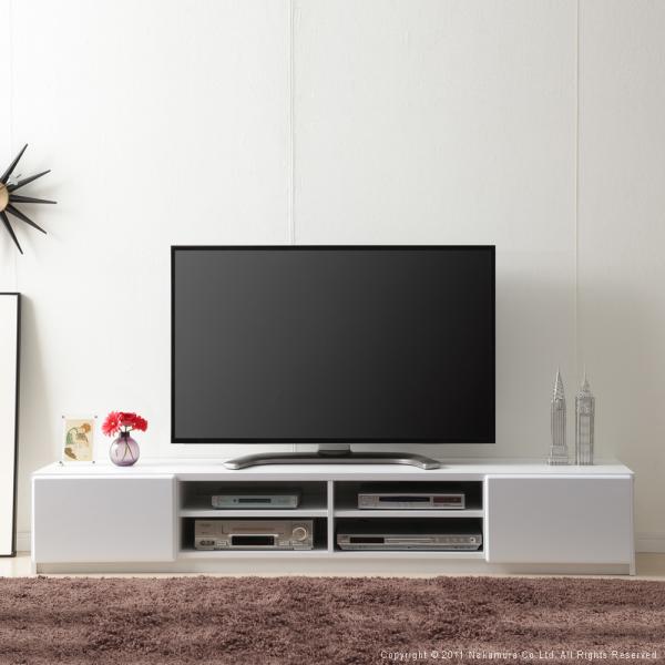 テレビ台 180cm 75インチ対応 テレビボード 鏡面 耐震 地震対策 転倒