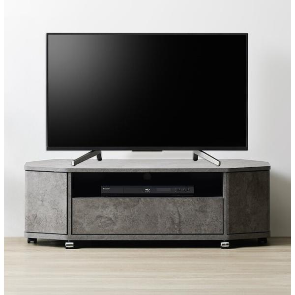 テレビ台 115cm 50インチ対応 コーナー・平面置き対応型 キャスター