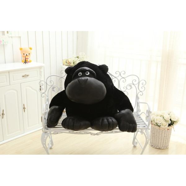 大型　体重約5K　W700×H600×D600mm　黒いゴリラのぬいぐるみ くったりゴリラBIG(ブラック) / Kuttari Gorilla BIG (Black