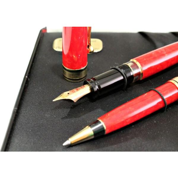 AURORA アウロラ 限定品 75周年 ロッソ 万年筆＆ボールペンセット ペン