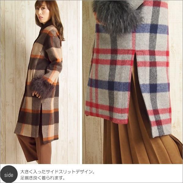 SOLD OUT グレースコンチネンタル アウター チェック柄コート Grace 