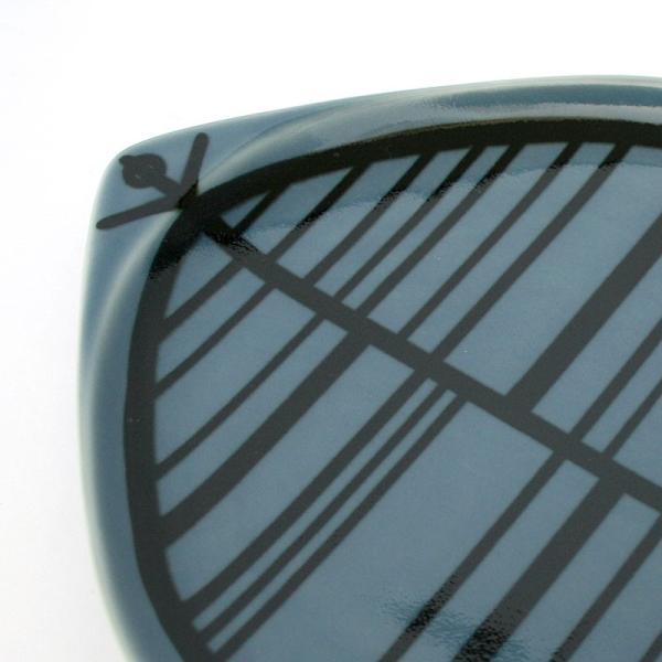 スティム/フィスク/中皿/リサ・ラーソン/STIM/有田焼/プレート/魚/青色