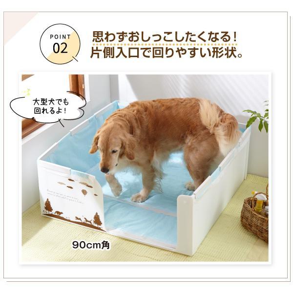 Pety トイレ Amazon | はみだし飛び散りを防ぐ囲い付きトイレ 60cm角 犬